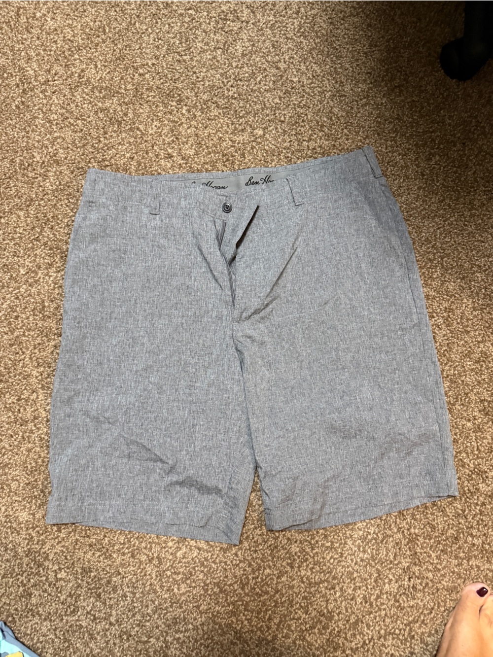 Gray Stretch Dress Pants - Classic Straight